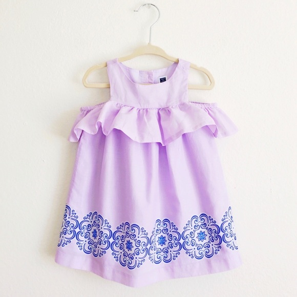 Janie and Jack, purple toddler girl dress, 12-18 months - Picture 2 of 10